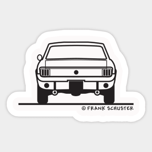 1964 1965 1966 Ford Mustang  Back Sticker